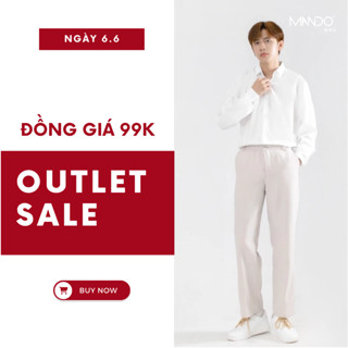 [DEAL 99K] Áo Sơ Mi Dài Tay Nam MANDO Slim Fit Basic Thời Trang Hàn Quốc Chất Cotton Cao Cấp Lộ Cúc Unisex SMD120