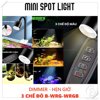 Đèn Rọi Marine 3.5W WRGB – Có Dimmer & Zoom Tiêu Cự Cho Hồ Cá Biển, Thủy Sinh