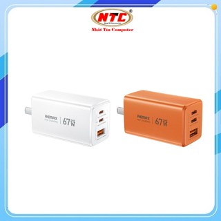  Củ sạc nhanh 3 cổng REMAX CA02  ACC67W  GaN TypeC PD   PPS 67W USB-A QC3.0 22.5W Chân US 