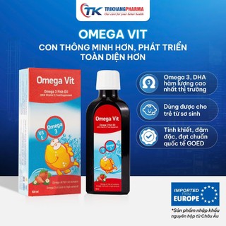  Dầu cá OMEGA VIT - Omega 3 Fish Oil Bổ Sung DHA EPA Hàm Lượng Cao Bổ Não Sáng Mắt Thông Minh 