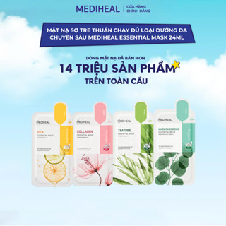 Combo 2 Hộp Mặt Nạ Sợi Tre Mediheal Essential Mask Cấp Ẩm, Dịu Da 10 miếng/ Hộp