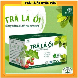 Combo 2 gói Trà lá ổi, Trà túi lọc giảm cân My Chi, Thanh lọc gan
