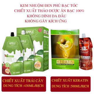  Thuốc nhuộm đen New Kafen cao cấp phủ bạc và không dính da đầu 500ML  RẺ VÔ ĐỊCH  