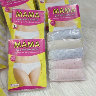 [SIÊU RẺ]Quần lót giấy Mama bịch 5 cái đủ size L/XL/XXL/XXXL