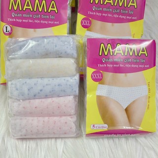 [SIÊU RẺ]Quần lót giấy Mama bịch 5 cái đủ size L/XL/XXL/XXXL