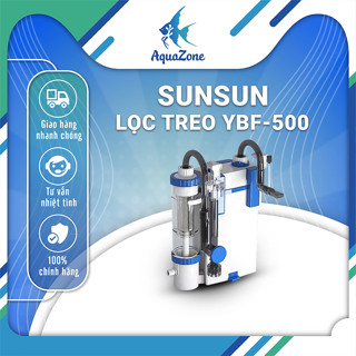  Lọc treo Sunsun YBF 500 tích hợp ống tách phân có sẵn vật liệu lọc cho hồ thủy sinh cá cảnh 