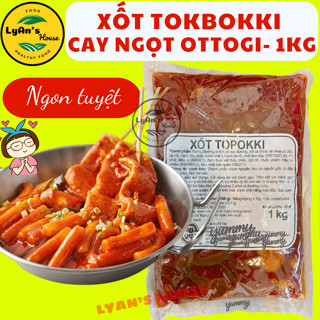 (Có gói nhỏ) SỐT NẤU TOKBOKKI BÁNH GẠO HÀN QUỐC OTTOGI 1KG gia vị sẵn làm tokpokki xốt chả cá cốt lẩu ngon, vị cay ngọt