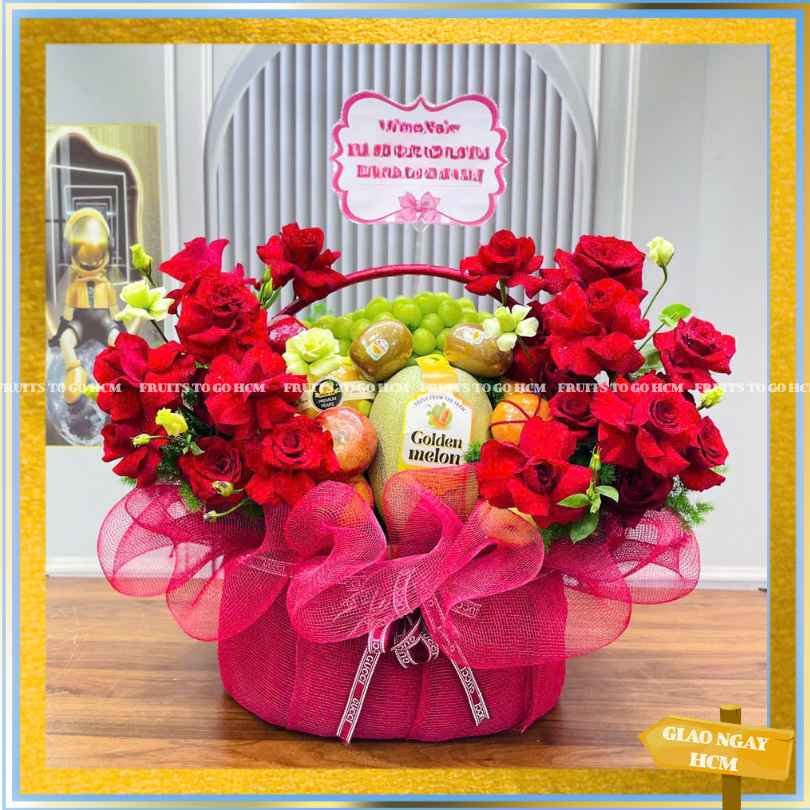 [Hỏa Tốc] Hoa Tươi Khai Trương Chúc Mừng - Giỏ Quà Tặng Trái Cây Tươi Đẹp
