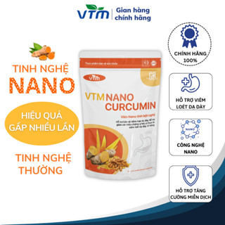 Viên uống tinh bột nghệ VTM NANO CURCUMIN - gói 60 viên