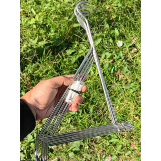 5 Móc treo lồng chim gắn tường inox dài 30cm dầy 5li