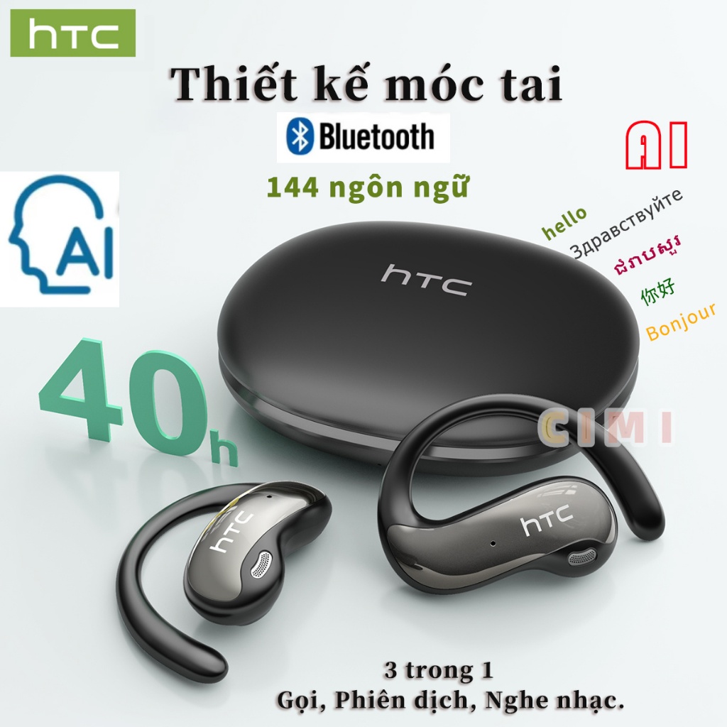 HTC NE19 Tai Nghe Phiên Dịch tai nghe bluetooth 6.0 Tai nghe không dây âm thanh nổi HiFi Al Tai nghe không dây dịch | BigBuy360 - bigbuy360.vn