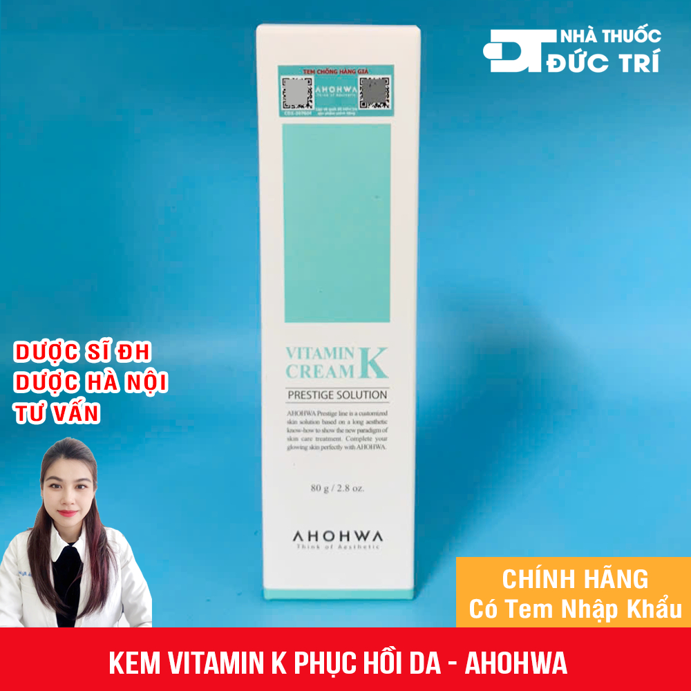 Kem Vitamin K Phục Hồi Da Kích Ứng Ahohwa 80g