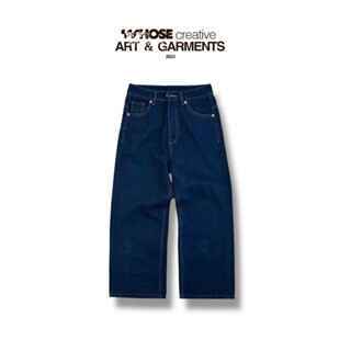 DARK BLUE WIDE STRAIGHT JEANS WHOSE - Quần jeans ống đứng wide fit Whose Studio 1683
