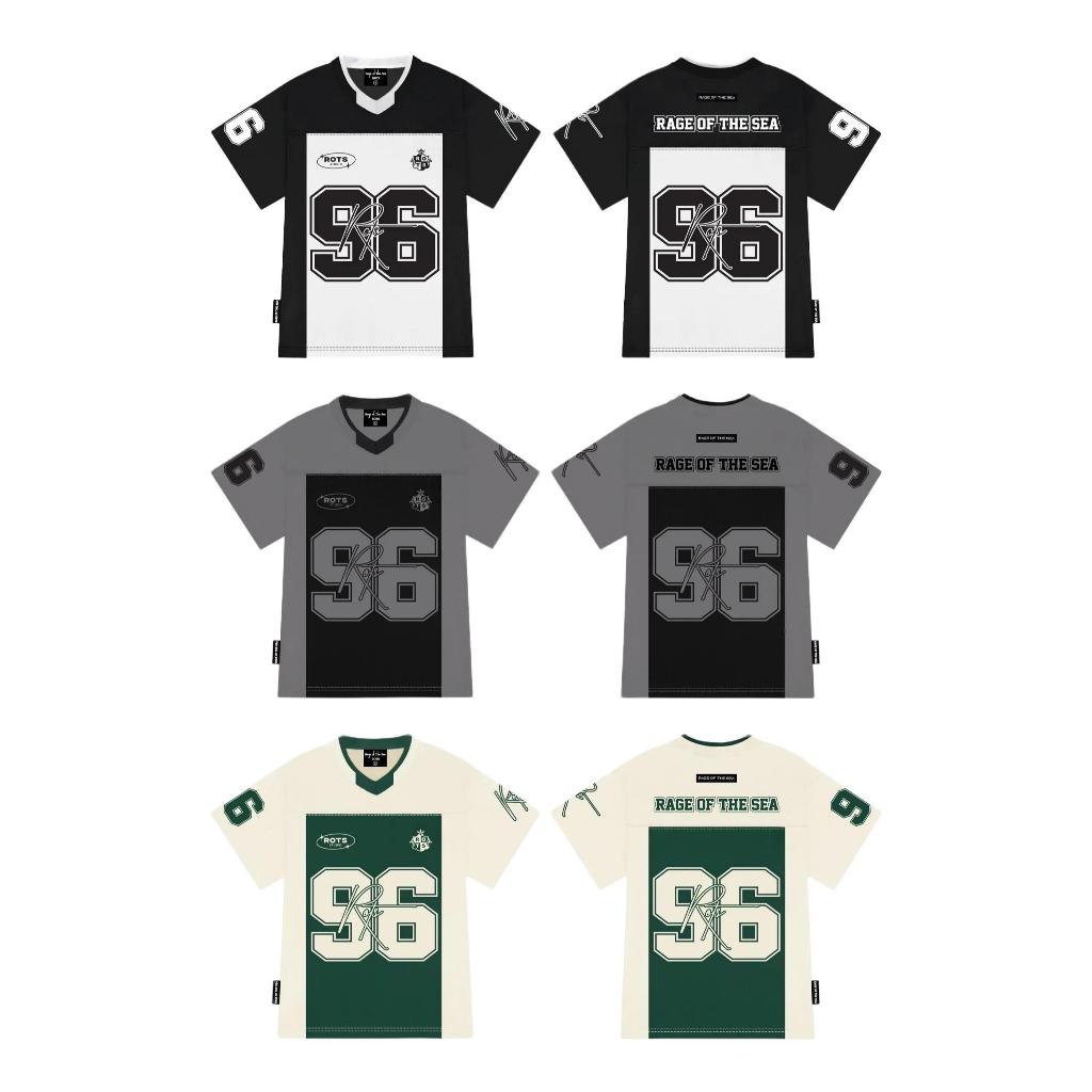 (TẶNG HỘP GIẤY)ÁO THUN/T-SHIRT SPORT UNISEX FORM ÂU RAGE OF THE SEA (ROTS STUDIO)-"96 FOOTBALL TEE"