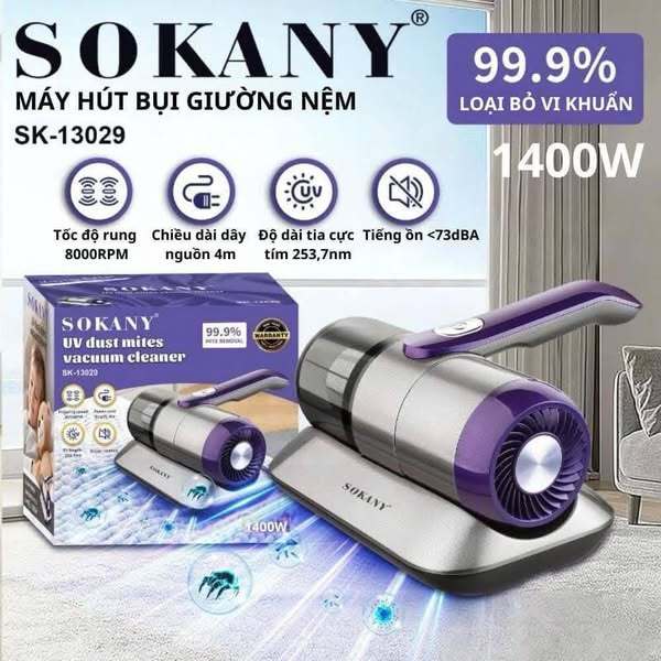 Máy hút bụi giường nệm diệt khuẩn UV SOKANY SK-13029