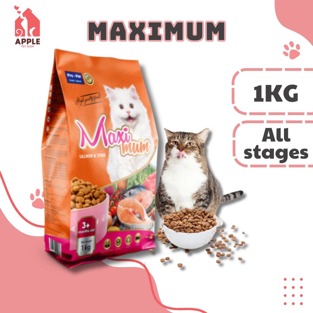 Maximum - 1kg - Thức ăn hạt cho mèo mọi lứa tuổi