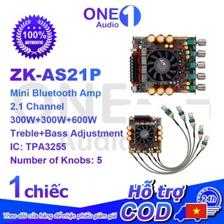  OneAudio Chính hãng ZK AS21P Mạch khuyếch đại âm thanh 2.1 TPA3255 600W+300W*2  Bộ khuếch đại siêu nhỏ 18-50V 