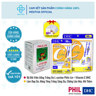  Viên Uống Đẹp Da L-Cystine DHC Vitamin C - Chống Lão Hóa Giảm Thâm Nám Tàn Nhang Tăng Sức Đề Kháng 