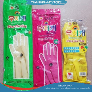 Găng tay size dài nam long hoạt đông cầu vồng