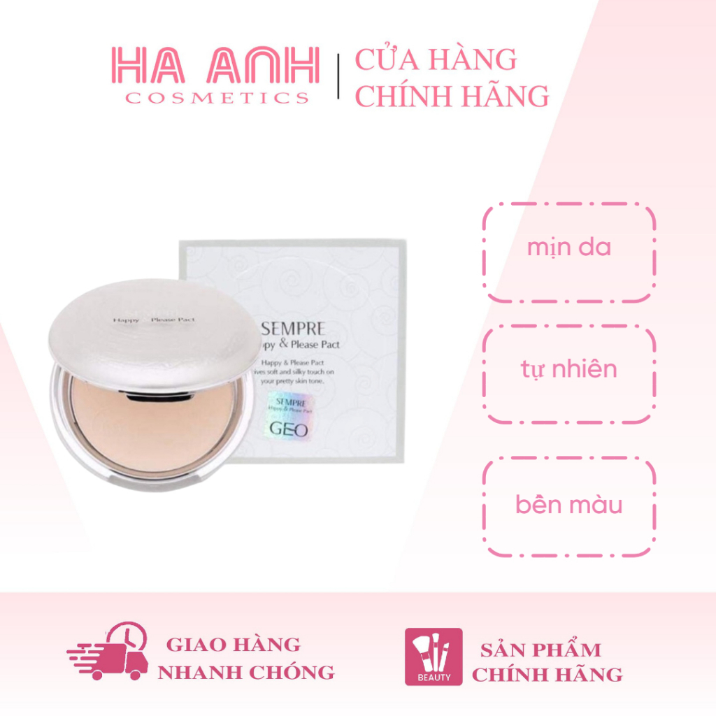 Phấn Phủ GEO Sempre Happy & Please Pact