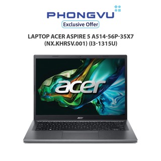 Laptop Acer Aspire 5 A514-56P-35X7 (NX.KHRSV.001) (i3-1315U) (Xám) - Bảo hành 12 tháng