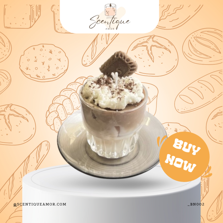 Nến Thơm Tạo Hình Ly Latte Cafe Scentique Amor N005