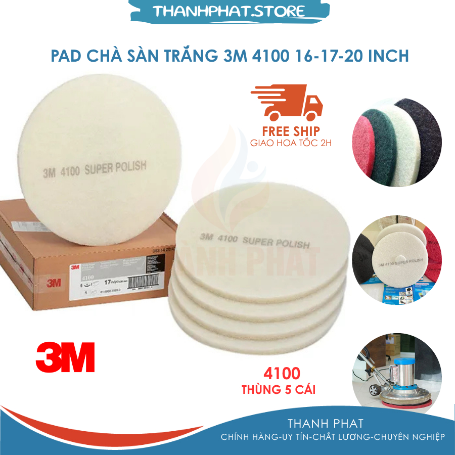 Pad chà sàn 3M 4100 16-17 inch(thùng 5 Cái)