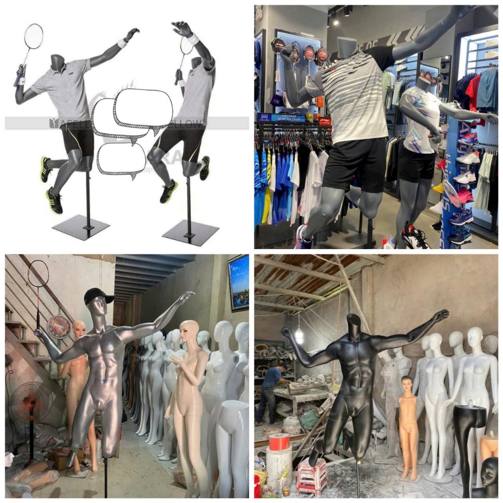 Manocanh thể thao Nam cầu lông chất liệu nhựa composit đủ màu - sada shop 06