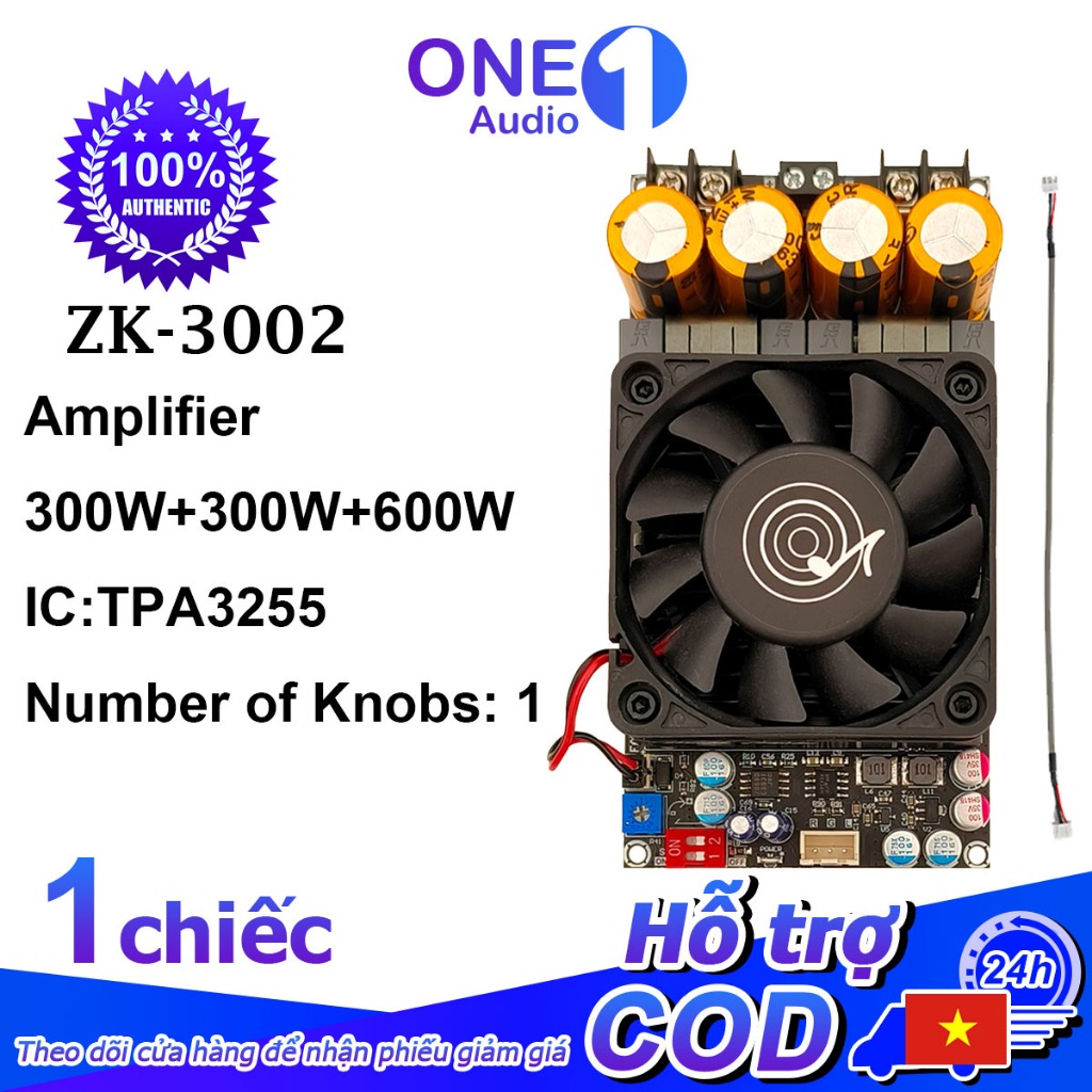 OneAudio  Mạch Khuếch Đại Âm Thanh Chính Hãng Wuzhi ZK-3002 3002 2G TPA3255 stereo 300WX2 bridge mon