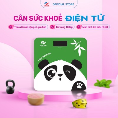 Cân Điện Tử Sức Khỏe Life360 AR-S17F - Cân Sức Khỏe Thông Minh Giá Rẻ, Đo Cân Nặng Chính Xác, Kính Cường Lực, Chính Hãng