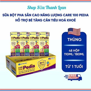 (HSD T3-2026) Thùng 48 Hộp Sữa Nước Nutricare Care 100 Gold Pedia 110ml/ 180ml.