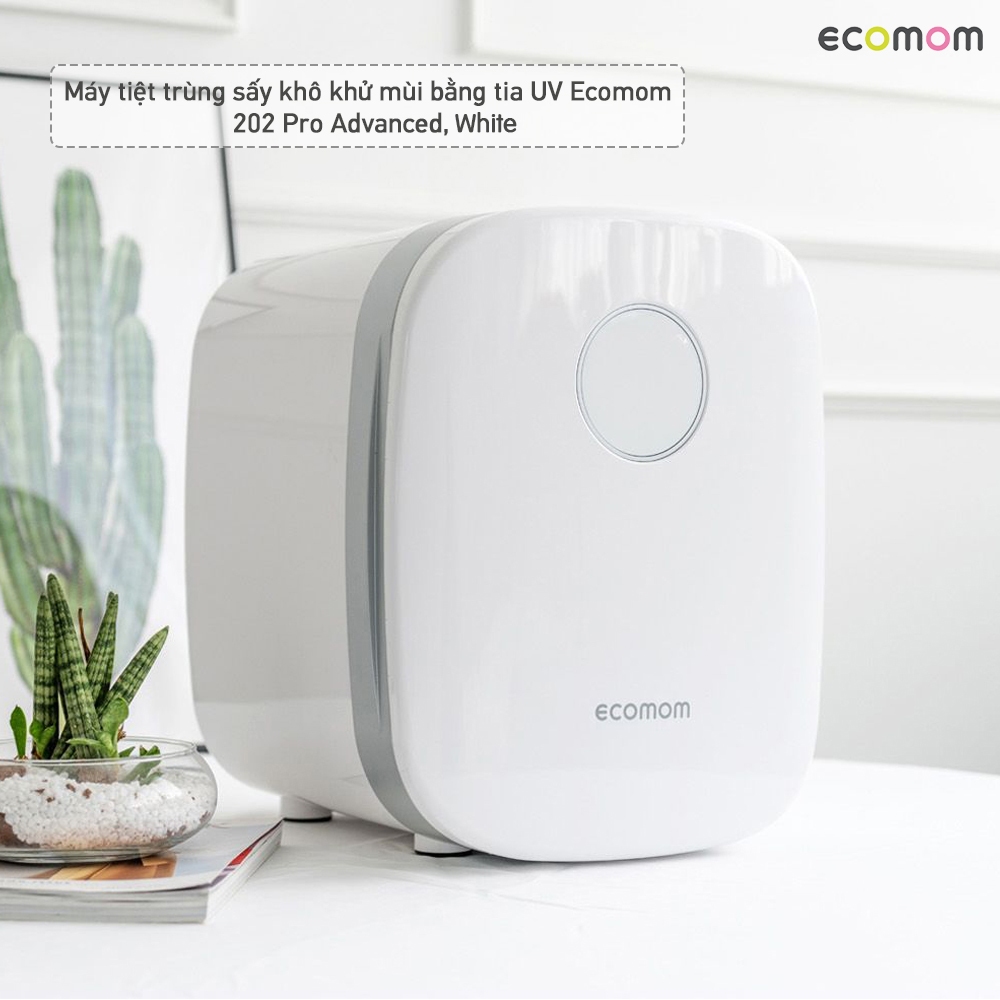MÁY TIỆT TRÙNG SẤY KHÔ TIA UV ECOMOM 202 PRO ADVANCED – WHITE