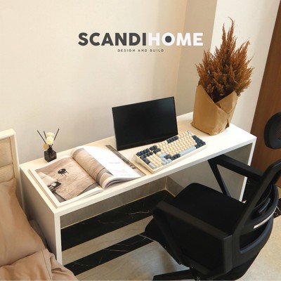 (SHIP TOÀN QUỐC) DORA_Bàn làm việc không hộc tủ DEK_258, 120x40x75cm, Bàn gỗ Scandi Home