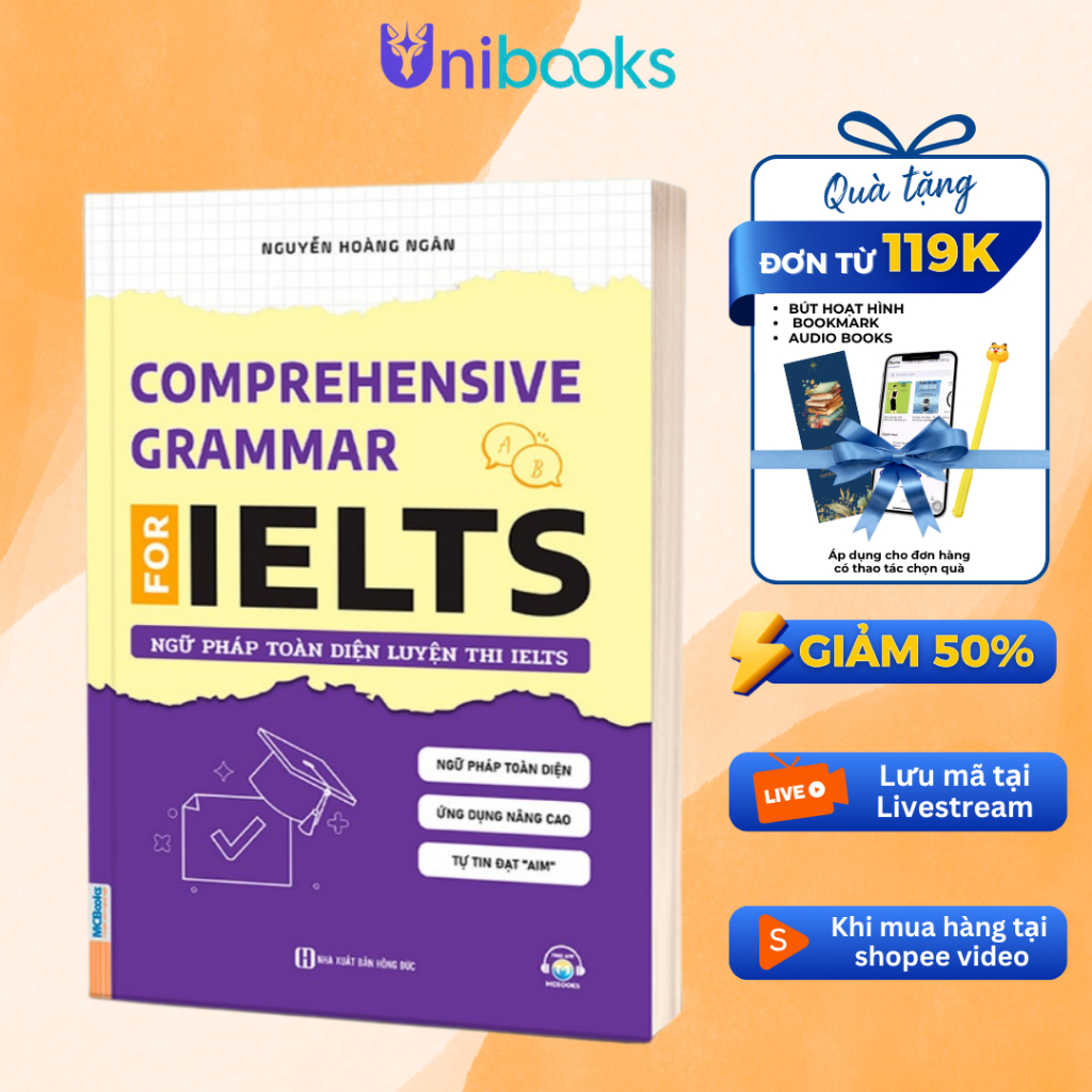 Sách - Ngữ Pháp Toàn Diện Luyện Thi IELTS - Comprehensive Grammar For IELTS