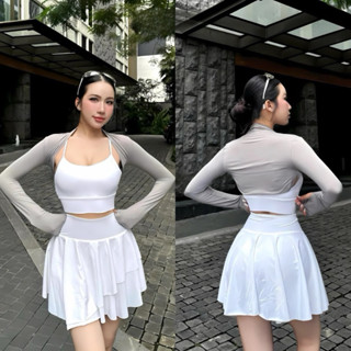 Chân Váy xếp Ly Tầng Xoè Tập Pickleball/Tennis/Cầu Lông/Golf/Đi Chơi/Chạy Bộ