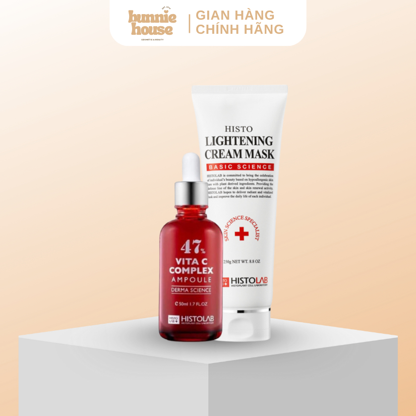 [Hàng Cty] Combo HISTOLAB Kem Ủ Trắng + Vitamin C 47%