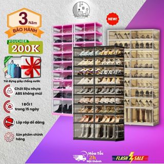 Tủ Giày Thiết Kế Nhỏ Gọn SPACE STORE 12-36 đôi 9104-8-1G [BẢO HÀNH 3 NĂM] Có Ngăn Để Boot Chất Liệu Nhựa Abs An Toàn