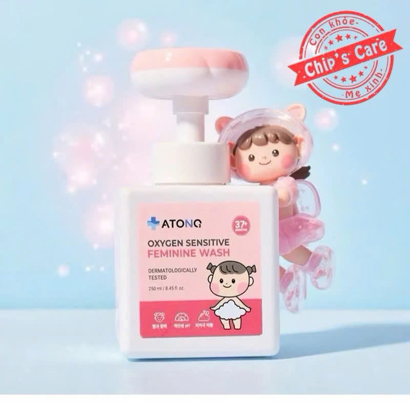 ATONO2 Dung Dịch Vệ Sinh Vùng Kín Hàng Ngày Cho Bé GÁI GOODKIDS ATONO2 Dạng Bọt (Bé Từ 37 tháng)