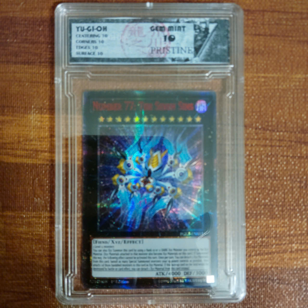 Tranh khung Chấm Điểm Yu gi oh Number 77 The Seven Sins PGL3-EN011 nhện ánh sáng EN 1458 D7 93