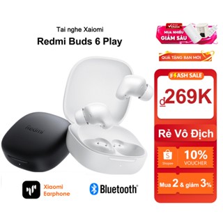 Tai Nghe Nhét Tai Bluetooth 5.3 Redmi Buds 6 Play Không Dây TWS Mini âm nhạc HIFI có micrô - Hàng Chính Hãng 100%