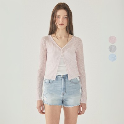 Áo Cardigan Mùa Hè WHO.A.U Summer Open Button Cardigan_WHCKF2751F