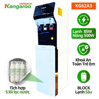 Cây lọc nước nóng lạnh tích hợp máy lọc nước  3 vòi Kangaroo KG62A3 , kg62a3