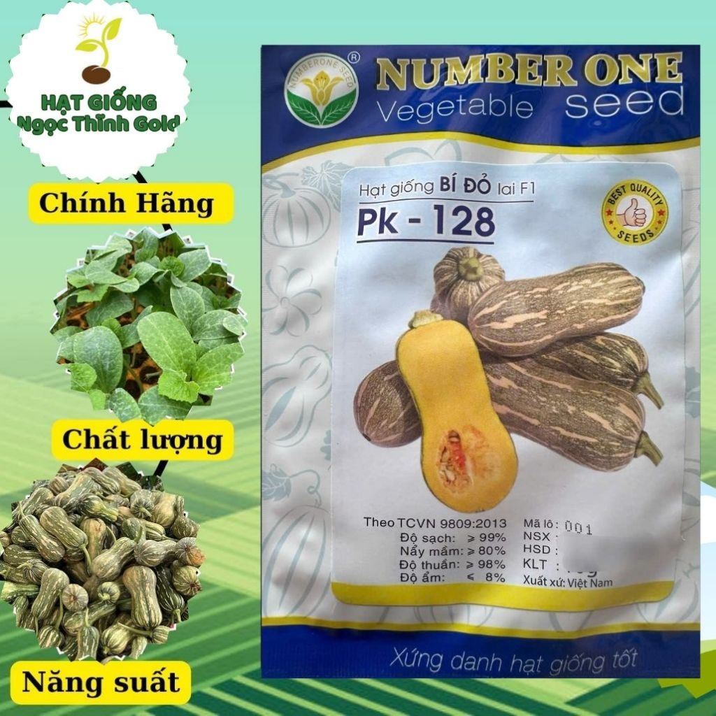 HẠT GIỐNG BÍ ĐỎ LAI F1 PK 128 (10G) NUMBER ONE SEED