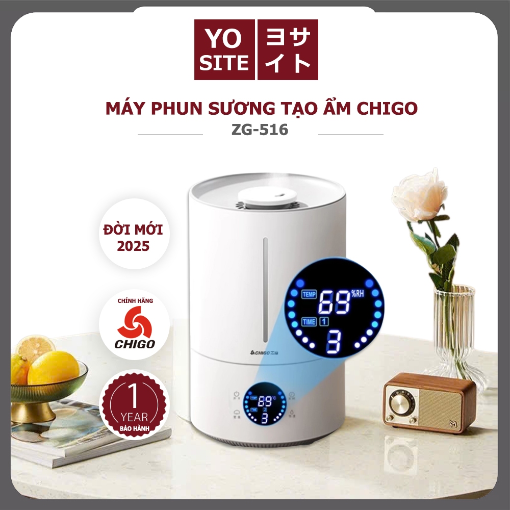 [MẪU MỚI NHẤT 2026]Máy phun sương tạo ẩm QCOOKO 4L máy phun sương khuếch tán tinh dầu, thời gian sử dụng lên đến 12h