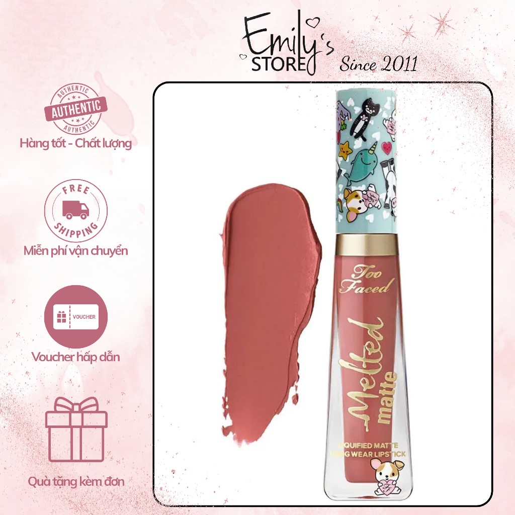 Son kem lì Too Faced Melted Matte các màu
