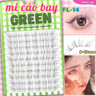 Mi Cụm Cáo Bay Tự Nhiên FL14 Mỏng Nhẹ Mi Đa Tầng GREEN Thuỷ Mi