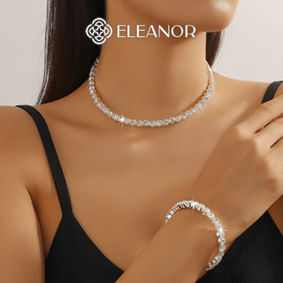 Dây chuyền vòng tay Eleanor Accessories vòng kiềng bộ trang sức đính đá phụ kiện trang sức 9989