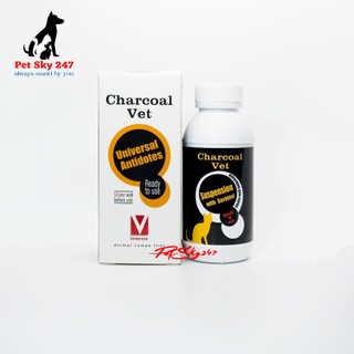 Charcoal Vet Than Hoạt Tính Giải Độc Toàn Diện Dành Cho Chó Mèo - Chai 100ml