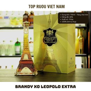 Hộp Quà Tết Brandy XO Pháp Tháp Leopold - Sunny - Matignon 700ml [Chính Hãng] [Top Rượu VN]