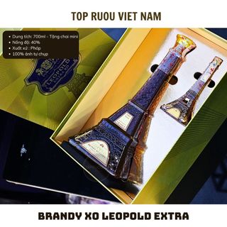 Hộp Quà Tết Brandy XO Pháp Tháp Leopold - Sunny - Matignon 700ml [Chính Hãng] [Top Rượu VN]